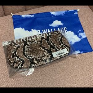 NWT MZ Wallace Zoey Snake Print Cosmetic Pouch